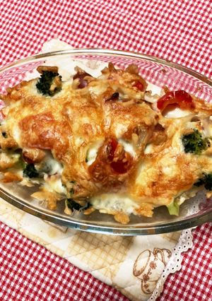 野菜とウインナーのチーズ焼き-レシピのメイン写真