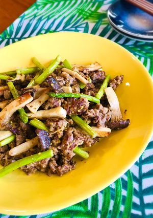 柔らか☆牛肉のマスタード炒め-レシピのメイン写真