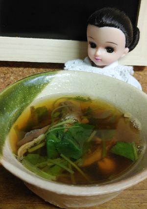 リカちゃん♡鰻の肝吸い？(鰻のタレ使用)-レシピのメイン写真