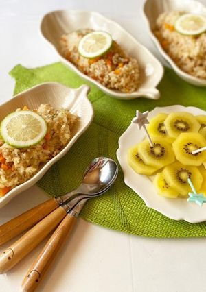 炊飯器deツナとキャロットのピラフ-レシピのメイン写真