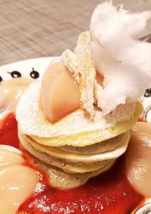 白桃とアールグレイのパンケーキ-レシピのメイン写真