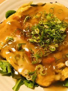 カニ玉●カニカマぼこのあんかけ厚焼き玉子-レシピのメイン写真