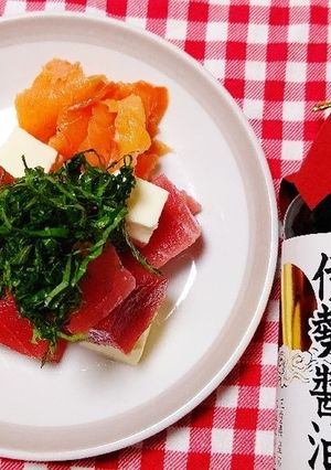鮪とモツァレラチーズの簡単ダイス盛り-レシピのメイン写真