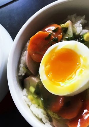 水から茹でる半熟卵-レシピのメイン写真