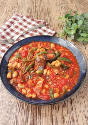 サバ缶と大豆のトマト煮-レシピのメイン写真