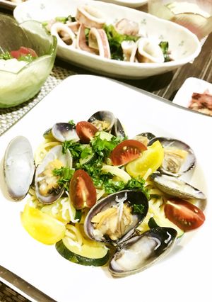 ♡ズッキーニとアサリのパスタ♡-レシピのメイン写真