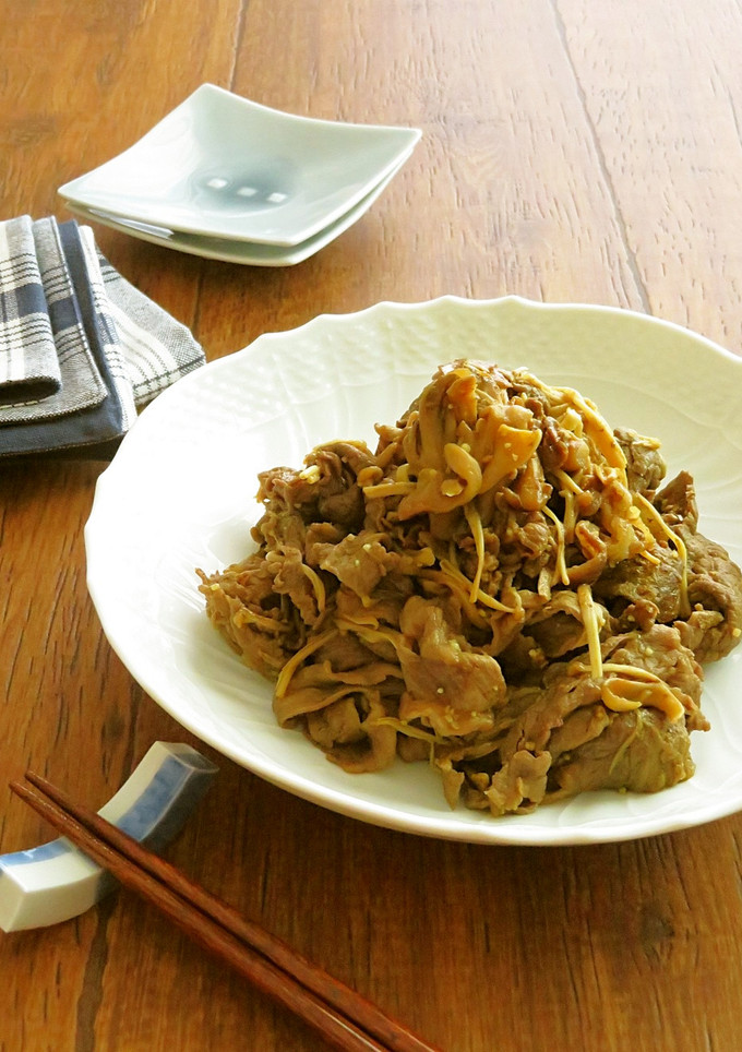 ごはんがすすむ☆牛肉ときのこのカレー炒め-レシピのメイン写真