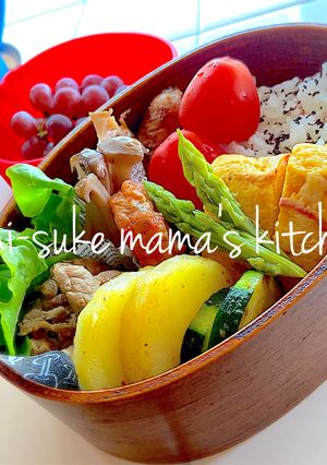 お弁当に5分❤さつま揚げ&茸の煮物。ஐஃ-レシピのメイン写真