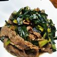 牛肉とニラの甘辛炒め