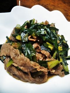 牛肉とニラの甘辛炒め-レシピのメイン写真