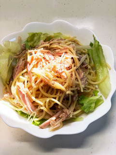 ツナとミョウガのあっさりパスタ-レシピのメイン写真