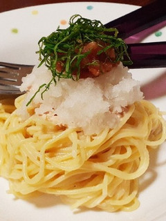 冷製パスタ〜梅おろしツナマヨ〜-レシピのメイン写真