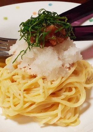 冷製パスタ〜梅おろしツナマヨ〜-レシピのメイン写真