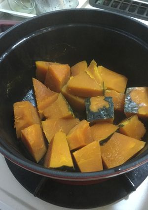 カボチャ煮物　ストウブ-レシピのメイン写真