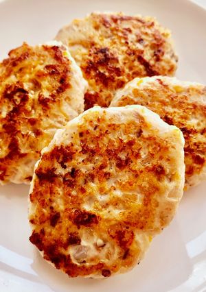 離乳食☆鶏ひき肉で簡単ハンバーグ-レシピのメイン写真