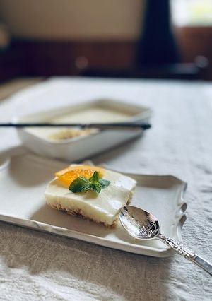 *スクエアオレンジヨーグルトケーキ*-レシピのメイン写真