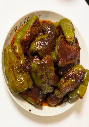ピーマン肉詰め（玉ねぎなし）-レシピのメイン写真