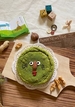 卵白消費〇抹茶の低糖質ふわふわケーキくん-レシピのメイン写真