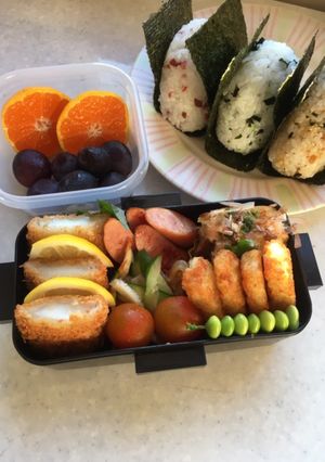 高校男子お弁当　1.8.28-レシピのメイン写真