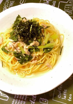 ツナポン☆和風スープパスタ-レシピのメイン写真