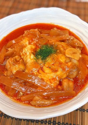 大根と鶏肉のチーズタッカルビ風♪-レシピのメイン写真