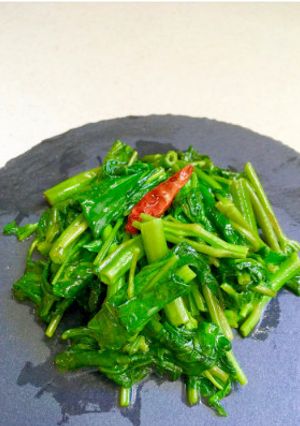 強火１分！空芯菜の炒めもの-レシピのメイン写真