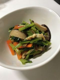 小松菜の炒め煮♡-レシピのメイン写真