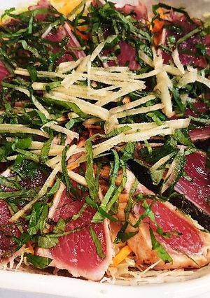 夏におすすめ！かつおのたたき-レシピのメイン写真