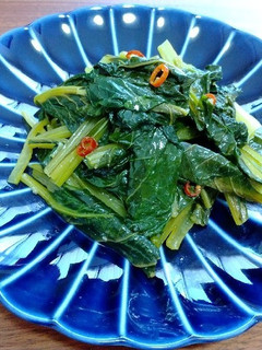 青菜のにんにく蒸し炒め-レシピのメイン写真