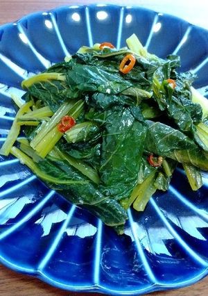 青菜のにんにく蒸し炒め-レシピのメイン写真