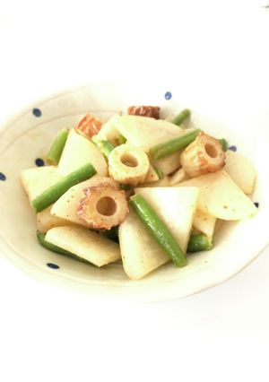 大根と竹輪の一味マヨ炒め-レシピのメイン写真