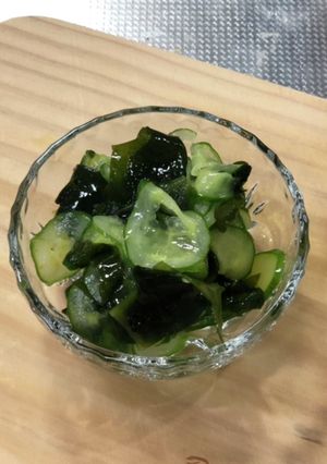 簡単！ワカメとキュウリの酢の物-レシピのメイン写真