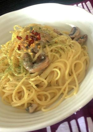 アンチョビの豆乳クリームパスタの作り方-レシピのメイン写真