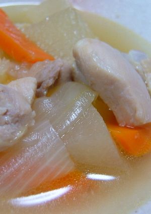 ダブルだしで☆冬瓜と鶏肉のスープ煮-レシピのメイン写真