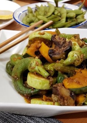 夏野菜の黒酢しょうがダレ焼き浸し-レシピのメイン写真
