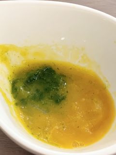 離乳食初期♡かぼちゃほうれん草-レシピのメイン写真