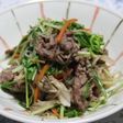 子供も大好き☆水菜と牛肉のポン酢炒め