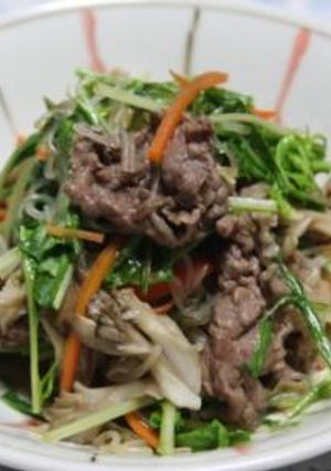 子供も大好き☆水菜と牛肉のポン酢炒め-レシピのメイン写真