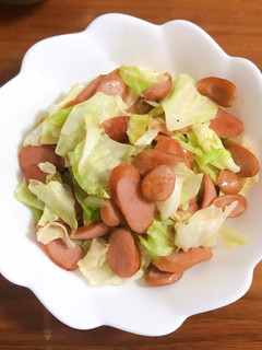 キャベツとウインナーの炒め物-レシピのメイン写真