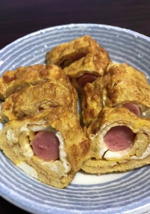 ウィンナー巻き卵焼き-レシピのメイン写真