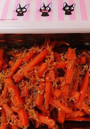 常備菜!人参とじゃこの味噌きんぴら-レシピのメイン写真