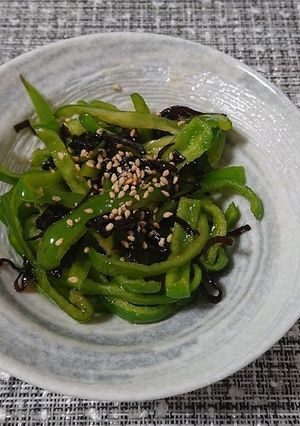 簡単!!ピーマン塩昆布-レシピのメイン写真