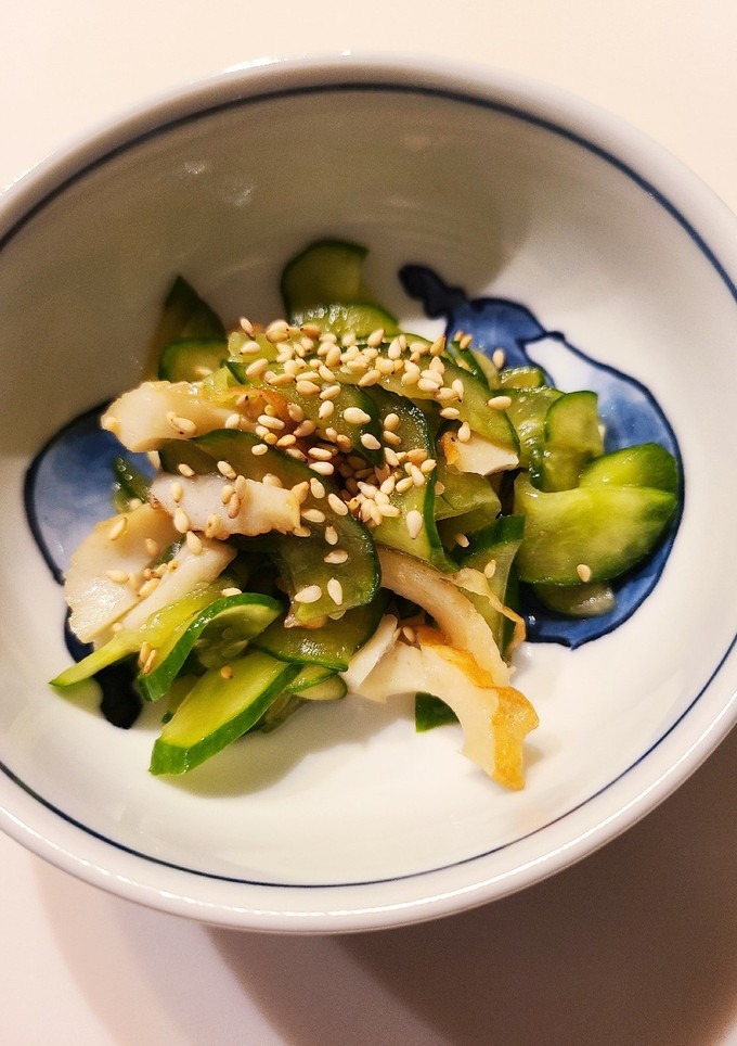 (お通し風)キュウリと竹輪の和え物-レシピのメイン写真