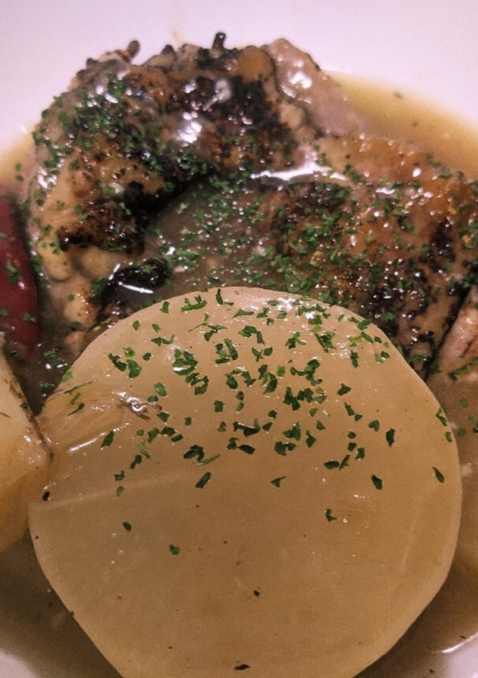 夏もうまいよ鶏肉と大根とネギのトロトロ煮-レシピのメイン写真