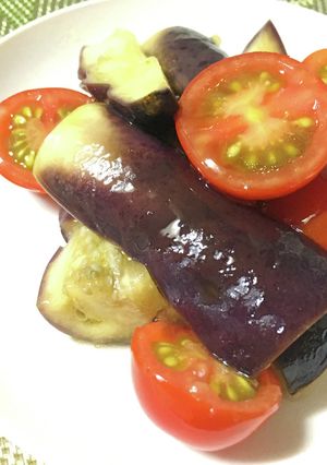簡単＆減塩！なすとトマトのさっぱり和え-レシピのメイン写真