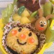 キャラ弁おかず☆うずらで名犬チーズ!