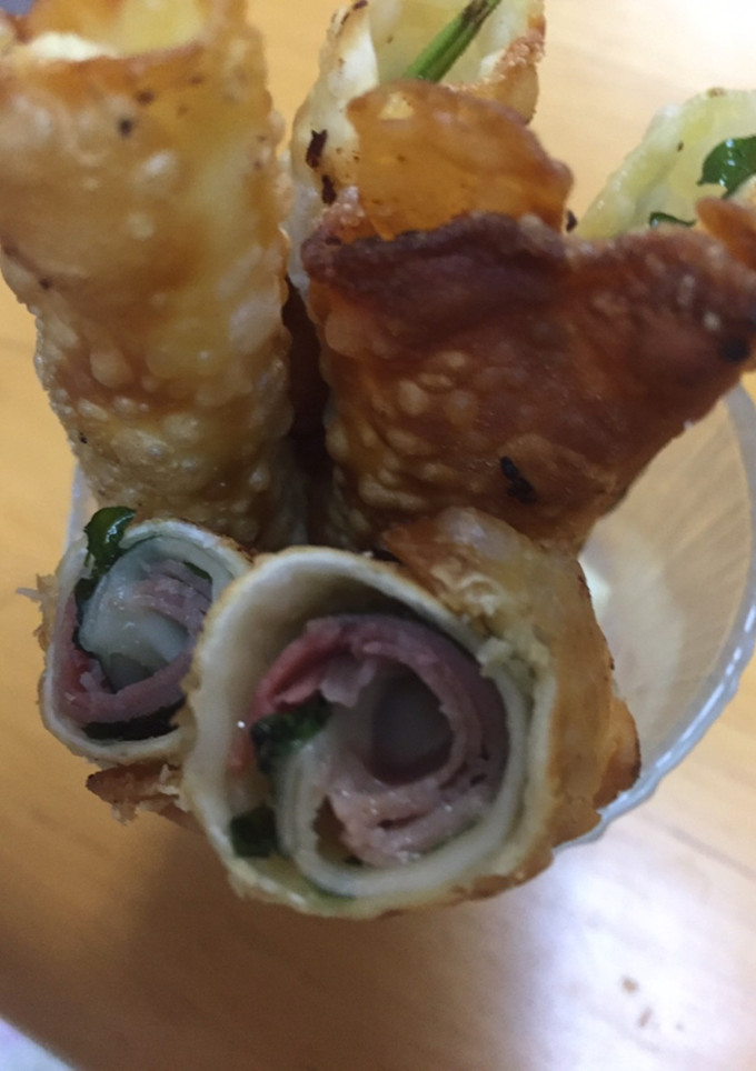 あまりの餃子の皮がポリっとおつまみに☆-レシピのメイン写真