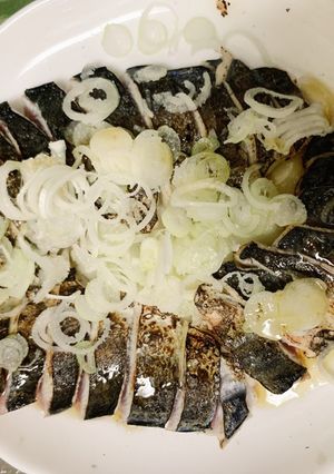 ヒラソーダの塩ネギ胡麻油-レシピのメイン写真