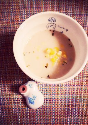 とうもろこしと豆乳の醤油糀入りスープ-レシピのメイン写真