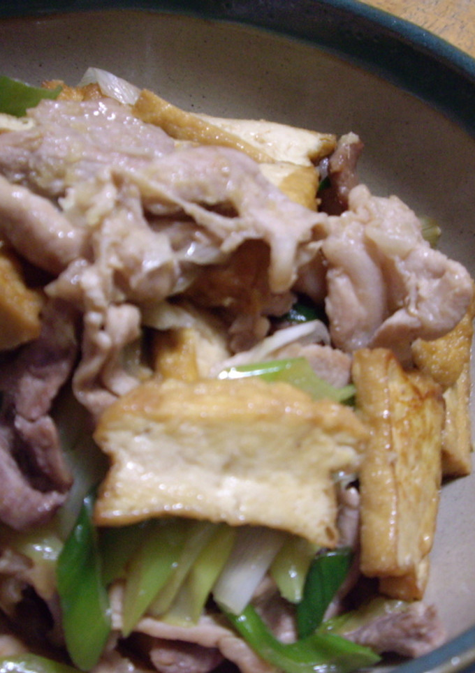 豚肉と厚揚げの甘辛炒め-レシピのメイン写真